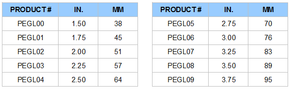 Gellhorn with short stem pessary product codes